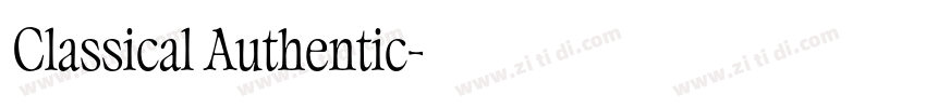 Classical Authentic字体转换